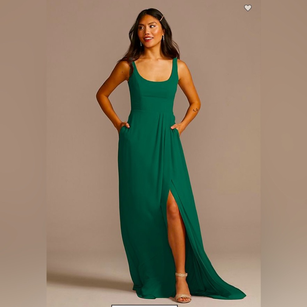 Chiffon Tank Scoop Neck Dress - Juniper